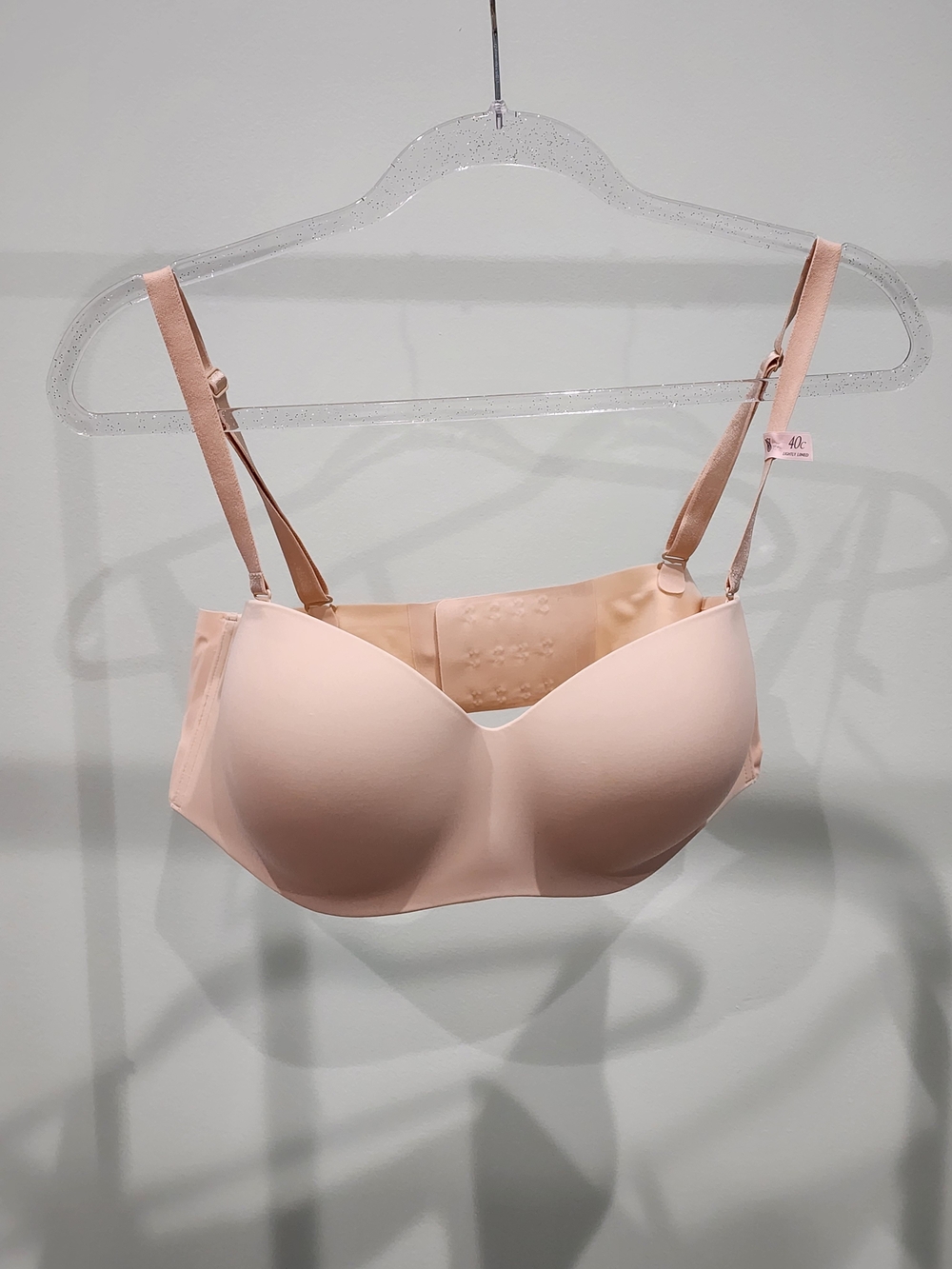 NWT Victoria's Secret Lightly Lined Strapless Bra Nude Beige 40C